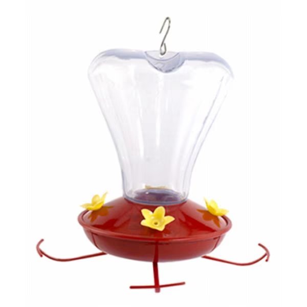 16 oz Trumpet Flower Hummingbird Bird Feeder, Plastic, Fancy Feline, Mfr#: FA2668773